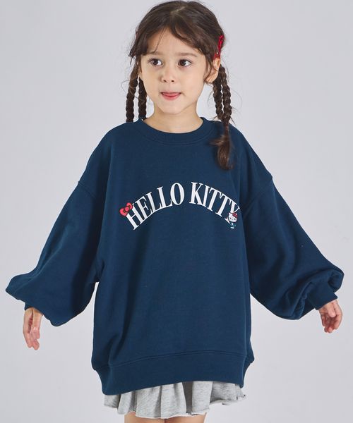 페어마논 키즈 티셔츠 일본 pairmanon 아동복 산리오 헬로키티 폼폼푸딩 컬리지 로고 2컬러