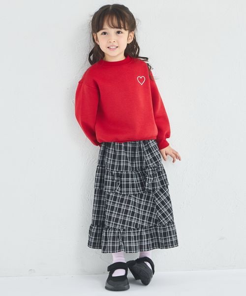 페어마논 키즈 티셔츠 일본 pairmanon 아동복 아소트 하트 자수 맨투맨 트레이너 3컬러