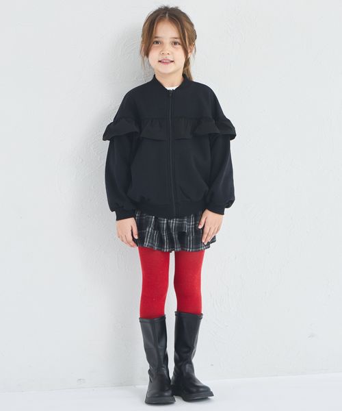 페어마논 키즈 자켓 일본 pairmanon 아동복 기모 프릴 짚업 리브 블루종 3컬러