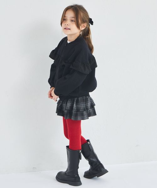 페어마논 키즈 자켓 일본 pairmanon 아동복 기모 프릴 짚업 리브 블루종 3컬러