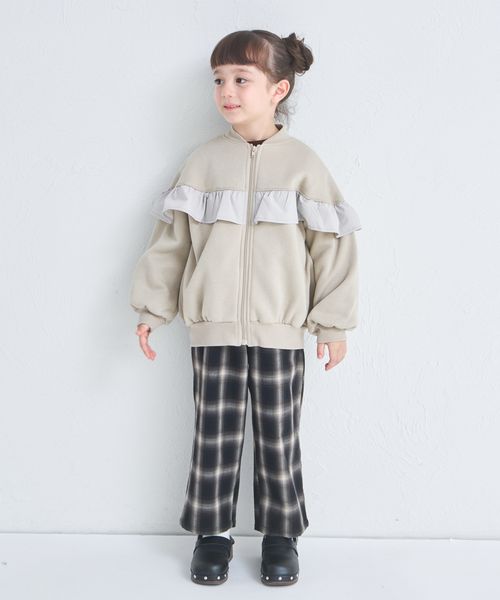 페어마논 키즈 자켓 일본 pairmanon 아동복 기모 프릴 짚업 리브 블루종 3컬러