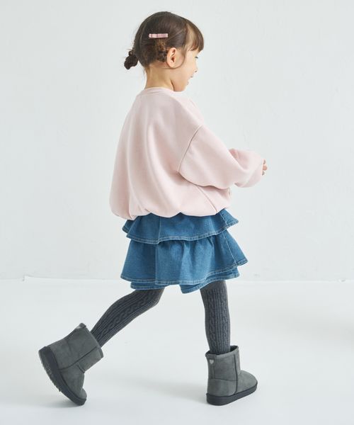 페어마논 키즈 티셔츠 일본 pairmanon 아동복 기모 볼륨 택 걸즈 맨투맨 4컬러