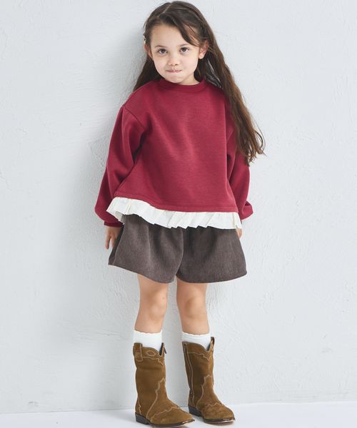 페어마논 키즈 티셔츠 일본 pairmanon 아동복 프릴 백 리본 맨투맨 3컬러