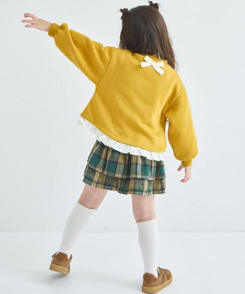 페어마논 키즈 티셔츠 일본 pairmanon 아동복 프릴 백 리본 맨투맨 3컬러