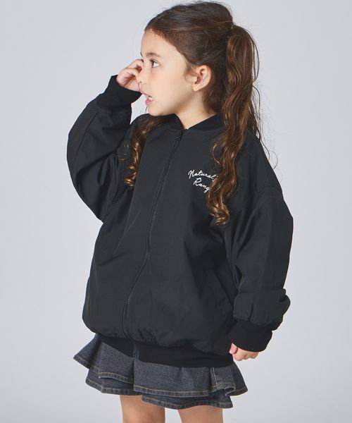 페어마논 키즈 자켓 일본 pairmanon 아동복 백플라워 자수 MA-1 항공점퍼 2컬러