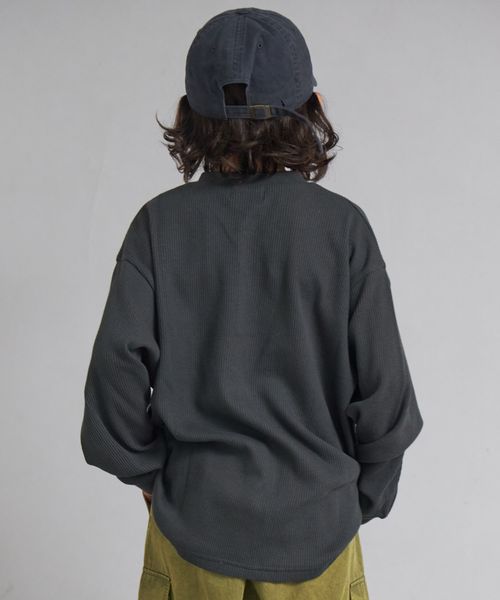 페어마논 키즈 티셔츠 일본 pairmanon 아동복 와플 헨리넥 자수 로고 긴팔티 5컬러