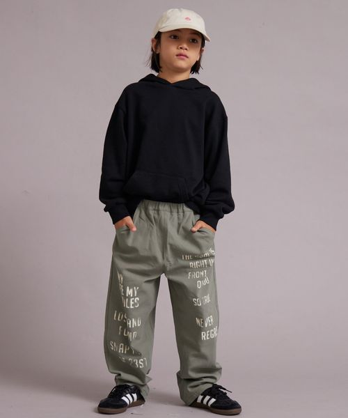 페어마논 키즈 바지 일본 pairmanon 아동복 랜덤 로고 프린트 팬츠 3컬러