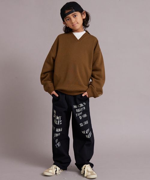 페어마논 키즈 바지 일본 pairmanon 아동복 랜덤 로고 프린트 팬츠 3컬러