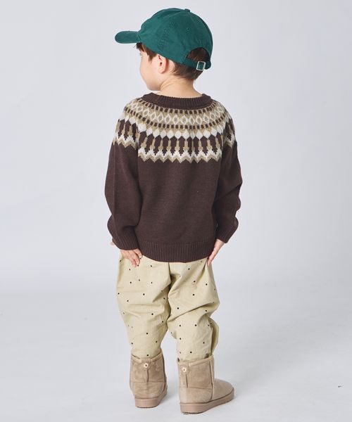 페어마논 키즈 티셔츠 일본 pairmanon 아동복 노르딕 패턴 니트 3컬러