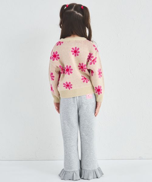 페어마논 키즈 티셔츠 일본 pairmanon 아동복 자가드 플라워 맨투맨 니트 2컬러