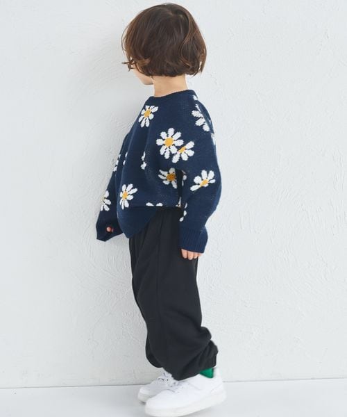 페어마논 키즈 티셔츠 일본 pairmanon 아동복 자가드 플라워 맨투맨 니트 2컬러