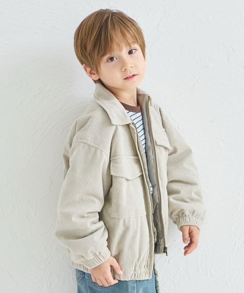 페어마논 키즈 자켓 일본 pairmanon 아동복 코듀로이 플라이트 재킷 2컬러