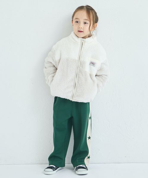 페어마논 키즈 자켓 일본 pairmanon 아동복 마슈마로 후리스 배색 블루종 플리스 4컬러