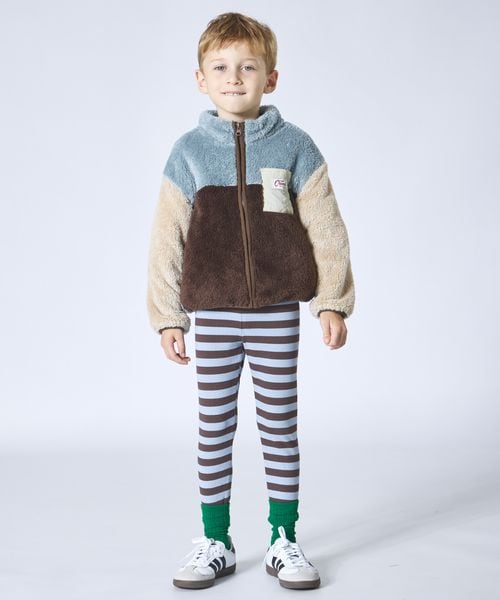 페어마논 키즈 자켓 일본 pairmanon 아동복 마슈마로 후리스 배색 블루종 플리스 4컬러