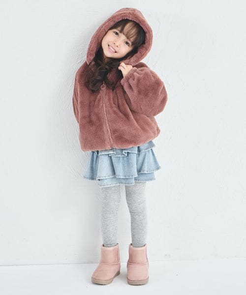 페어마논 키즈 자켓 일본 pairmanon 아동복 푹신푹신 퍼 짚업 후드 점퍼 2컬러