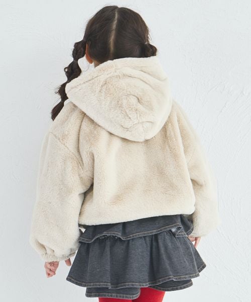 페어마논 키즈 자켓 일본 pairmanon 아동복 푹신푹신 퍼 짚업 후드 점퍼 2컬러