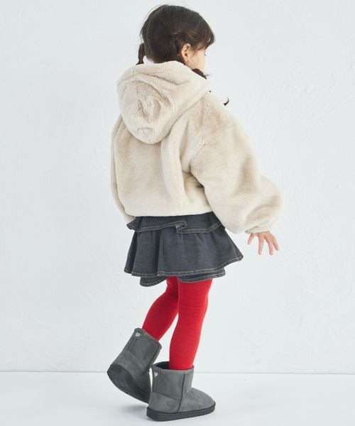 페어마논 키즈 자켓 일본 pairmanon 아동복 푹신푹신 퍼 짚업 후드 점퍼 2컬러