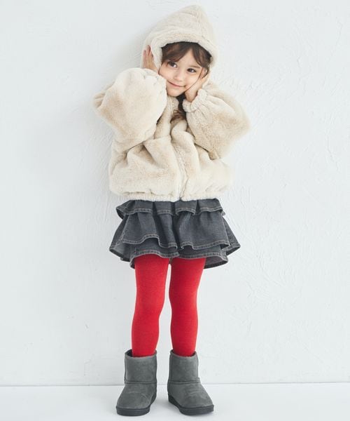 페어마논 키즈 자켓 일본 pairmanon 아동복 푹신푹신 퍼 짚업 후드 점퍼 2컬러