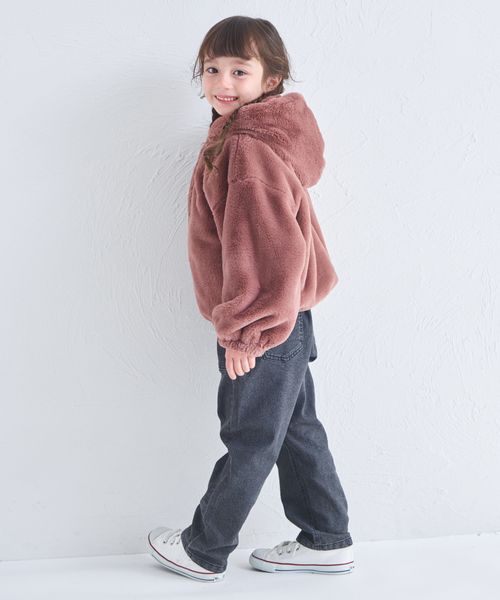 페어마논 키즈 자켓 일본 pairmanon 아동복 푹신푹신 퍼 짚업 후드 점퍼 2컬러