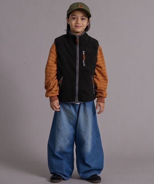 페어마논 키즈 조끼 일본 pairmanon 아동복 베스트 스탠드 컬러 짚업 4컬러