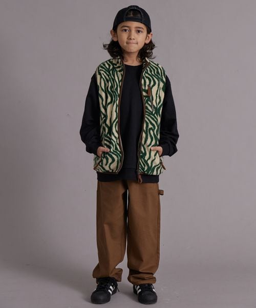 페어마논 키즈 조끼 일본 pairmanon 아동복 베스트 스탠드 컬러 짚업 4컬러