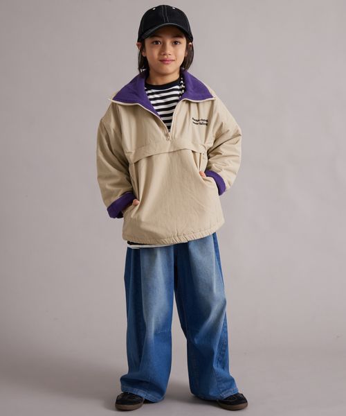 페어마논 키즈 티셔츠 일본 pairmanon 아동복 플리스 나일론 하프짚업 아노락 블루종 4컬러