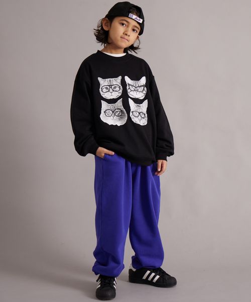 페어마논 키즈 티셔츠 일본 pairmanon 아동복 고양이 프린트 맨투맨 5컬러