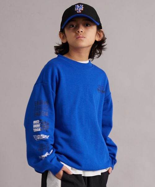 페어마논 키즈 티셔츠 일본 pairmanon 아동복 소매 로고 포인트 스웨트 맨투맨 5컬러