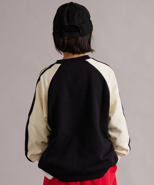 페어마논 키즈 티셔츠 일본 pairmanon 아동복 라글란 배색 소매 맨투맨 4컬러