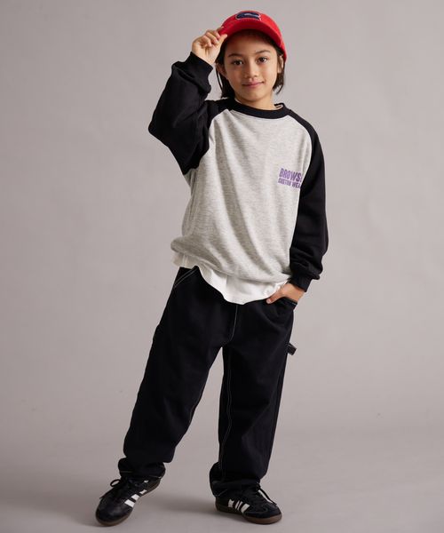 페어마논 키즈 티셔츠 일본 pairmanon 아동복 기모 서클 백프린트 맨투맨 5컬러