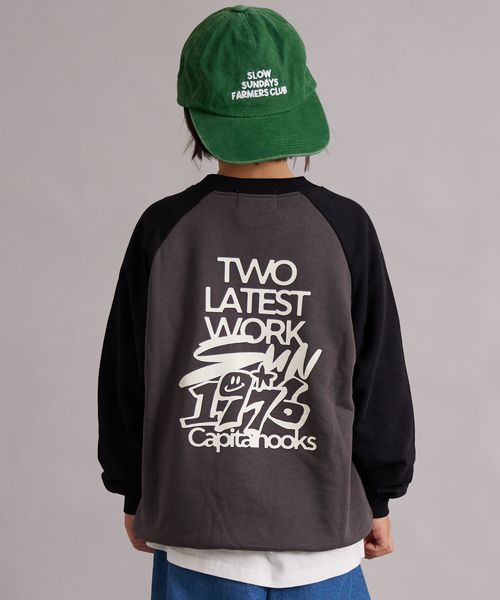 페어마논 키즈 티셔츠 일본 pairmanon 아동복 기모 서클 백프린트 맨투맨 5컬러