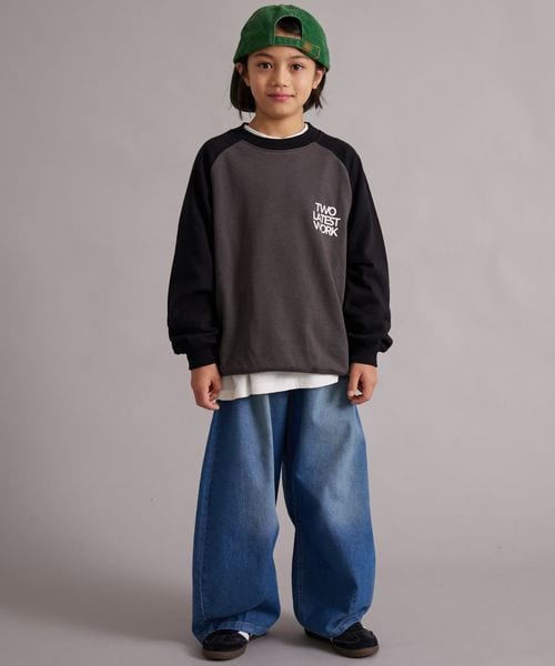 페어마논 키즈 티셔츠 일본 pairmanon 아동복 기모 서클 백프린트 맨투맨 5컬러