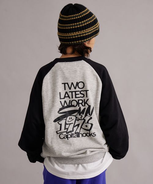 페어마논 키즈 티셔츠 일본 pairmanon 아동복 기모 서클 백프린트 맨투맨 5컬러