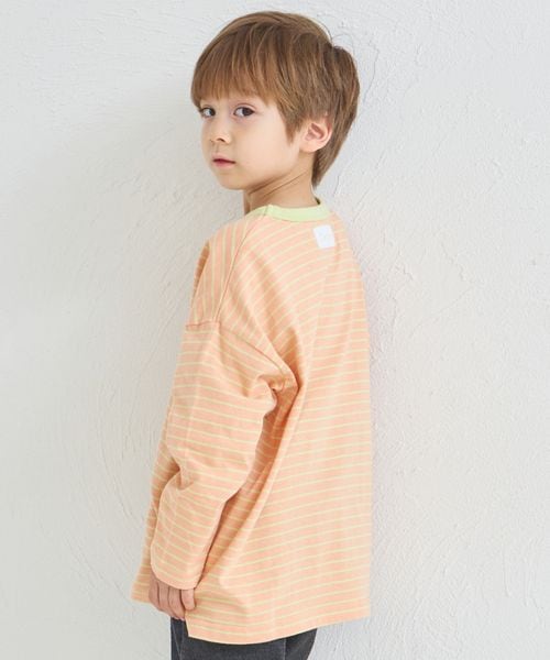페어마논 키즈 티셔츠 일본 pairmanon 아동복 투톤 디자인 스트라이프 긴팔티 4컬러