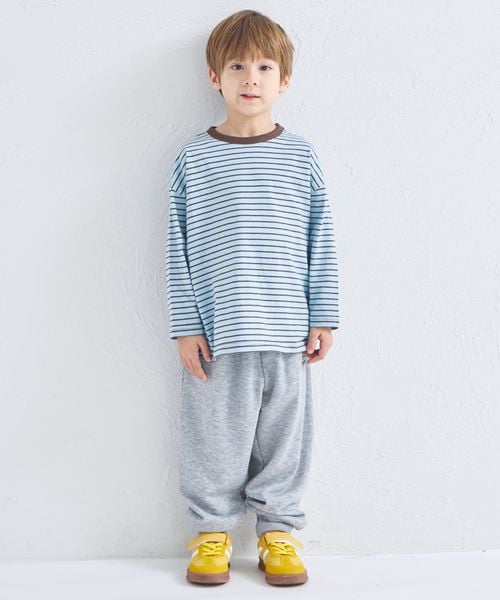 페어마논 키즈 티셔츠 일본 pairmanon 아동복 투톤 디자인 스트라이프 긴팔티 4컬러