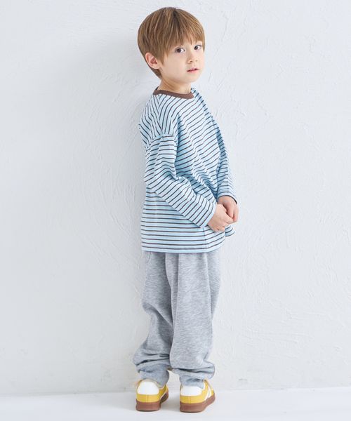 페어마논 키즈 티셔츠 일본 pairmanon 아동복 투톤 디자인 스트라이프 긴팔티 4컬러