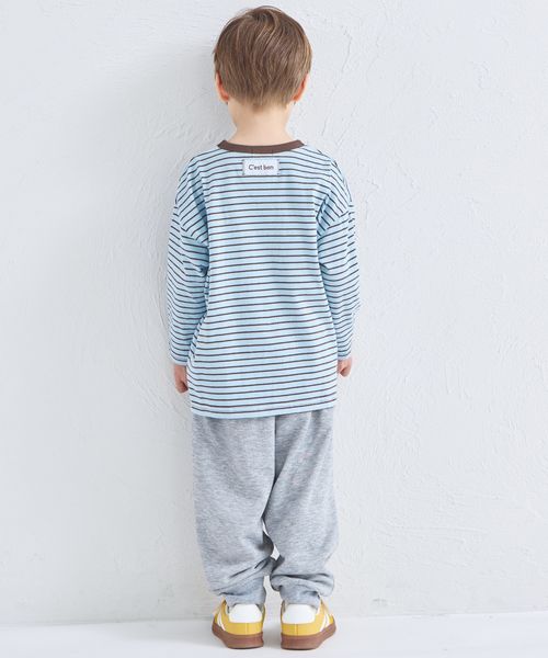 페어마논 키즈 티셔츠 일본 pairmanon 아동복 투톤 디자인 스트라이프 긴팔티 4컬러