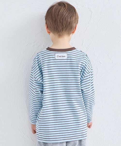 페어마논 키즈 티셔츠 일본 pairmanon 아동복 투톤 디자인 스트라이프 긴팔티 4컬러