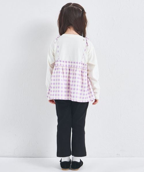 페어마논 키즈 티셔츠 일본 PAIRMANON 레이어드 리본 민소매 론티 3컬러