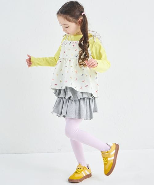 페어마논 키즈 티셔츠 일본 PAIRMANON 레이어드 리본 민소매 론티 3컬러