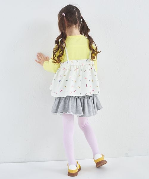 페어마논 키즈 티셔츠 일본 PAIRMANON 레이어드 리본 민소매 론티 3컬러