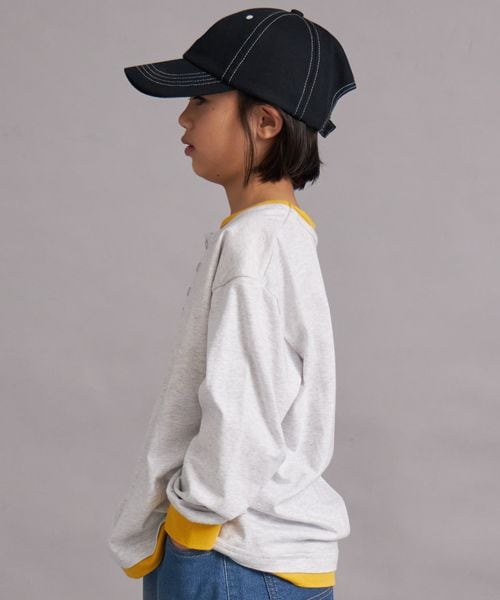 페어마논 키즈 티셔츠 일본 pairmanon 아동복 레이어드 헨리넥 긴팔티 4컬러