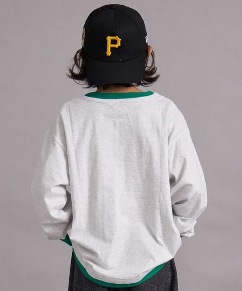 페어마논 키즈 티셔츠 일본 pairmanon 아동복 레이어드 헨리넥 긴팔티 4컬러