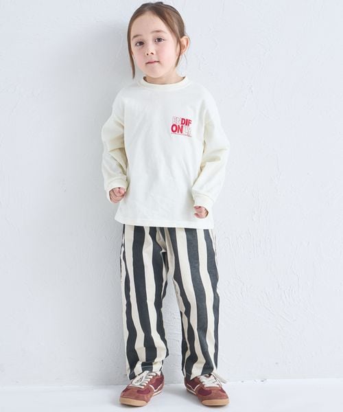 페어마논 키즈 티셔츠 일본 PAIRMANON 어소트 백 로고 긴팔티 3컬러