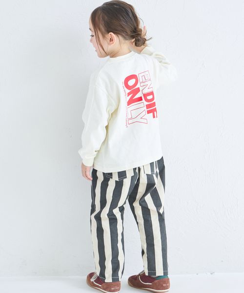 페어마논 키즈 티셔츠 일본 PAIRMANON 어소트 백 로고 긴팔티 3컬러