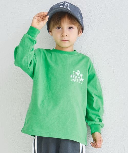 페어마논 키즈 티셔츠 일본 PAIRMANON 어소트 백 로고 긴팔티 3컬러