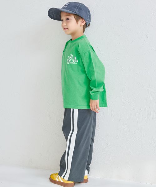 페어마논 키즈 티셔츠 일본 PAIRMANON 어소트 백 로고 긴팔티 3컬러