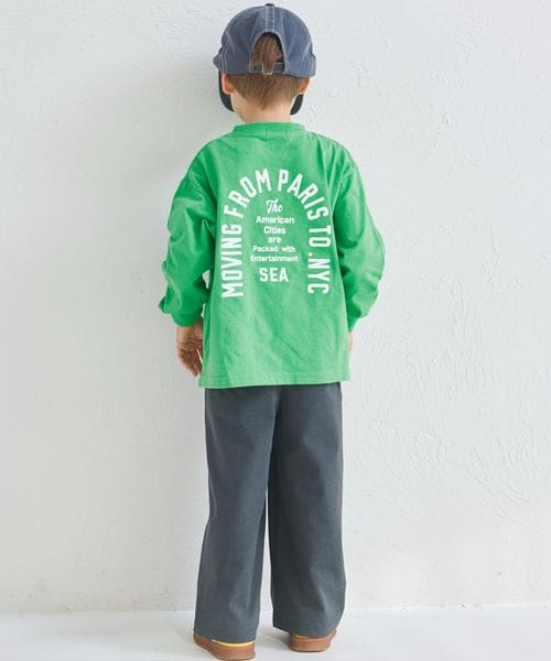 페어마논 키즈 티셔츠 일본 PAIRMANON 어소트 백 로고 긴팔티 3컬러