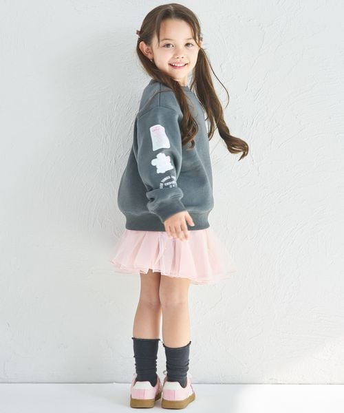 페어마논 키즈 티셔츠 일본 pairmanon 아동복 기모 걸스 소매 프린트 맨투맨 3컬러