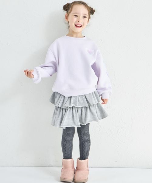 페어마논 키즈 티셔츠 일본 pairmanon 아동복 기모 걸스 소매 프린트 맨투맨 3컬러